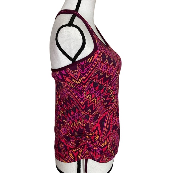 Athleta Aztec Print Cinch-Side Tankini Swim Top - Picture 3 of 9